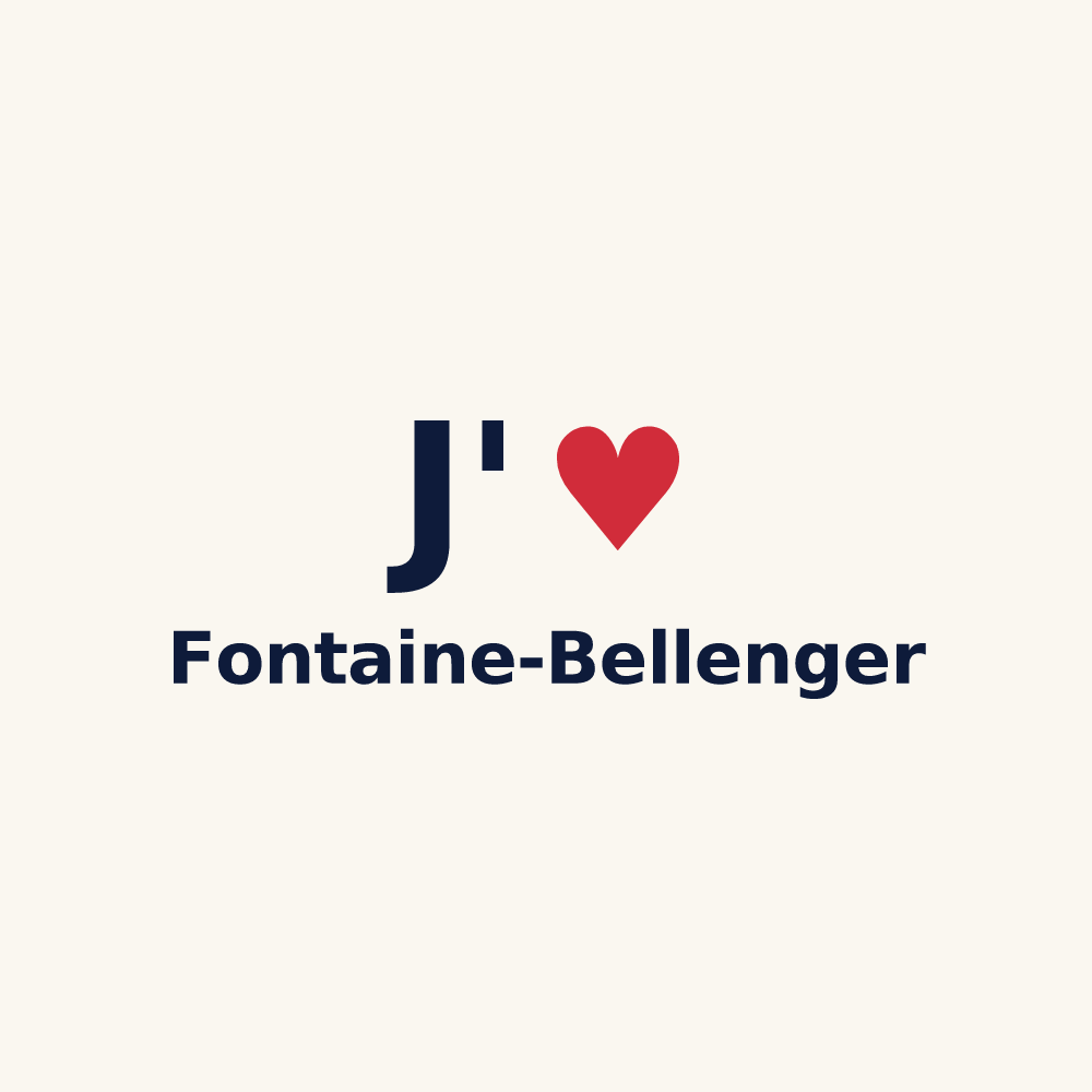Tasse personnalisée Fontaine-Bellenger — design J'aime Fontaine-Bellenger
