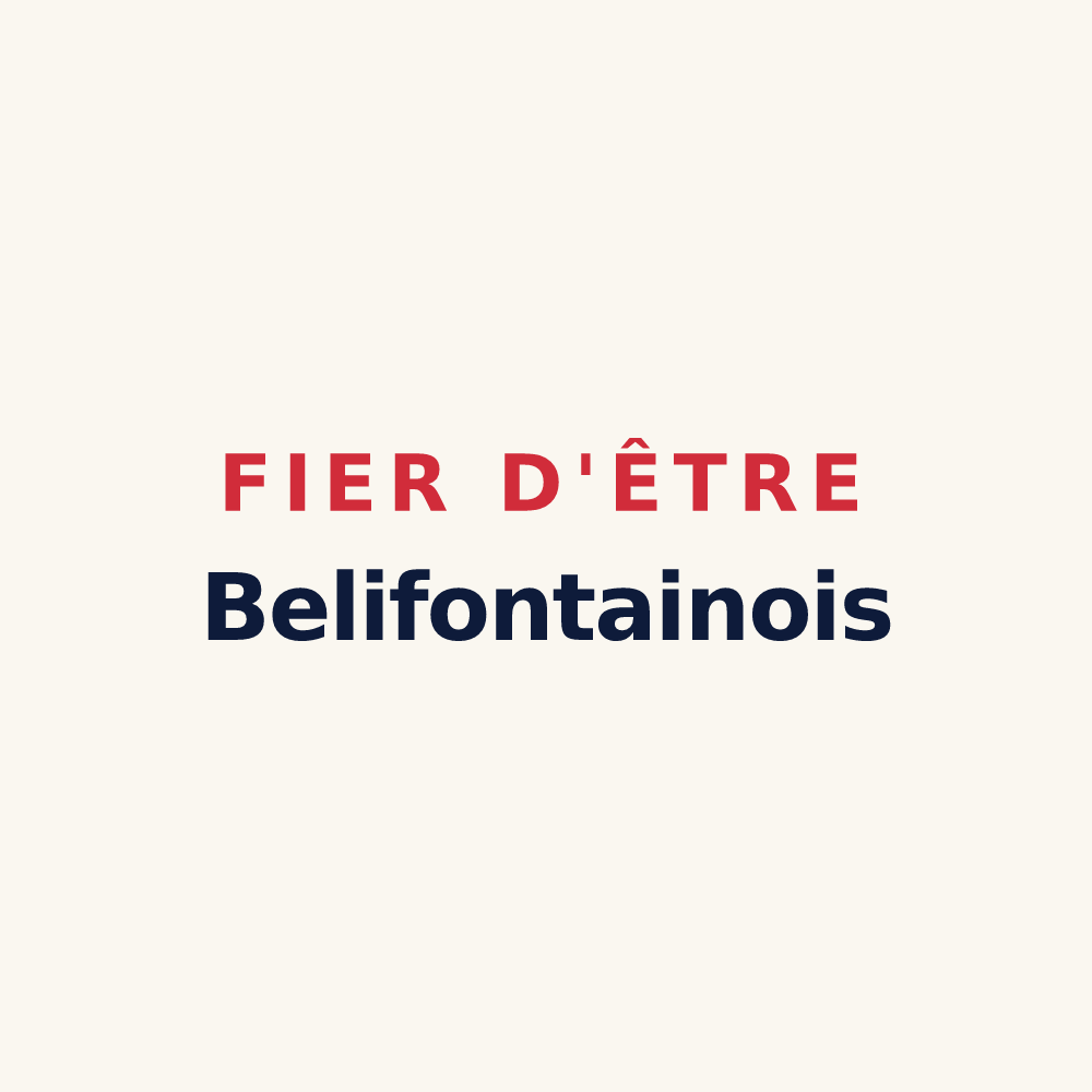 Tasse « Fier d'être Belifontainois » — design pour Fontaine-Bonneleau