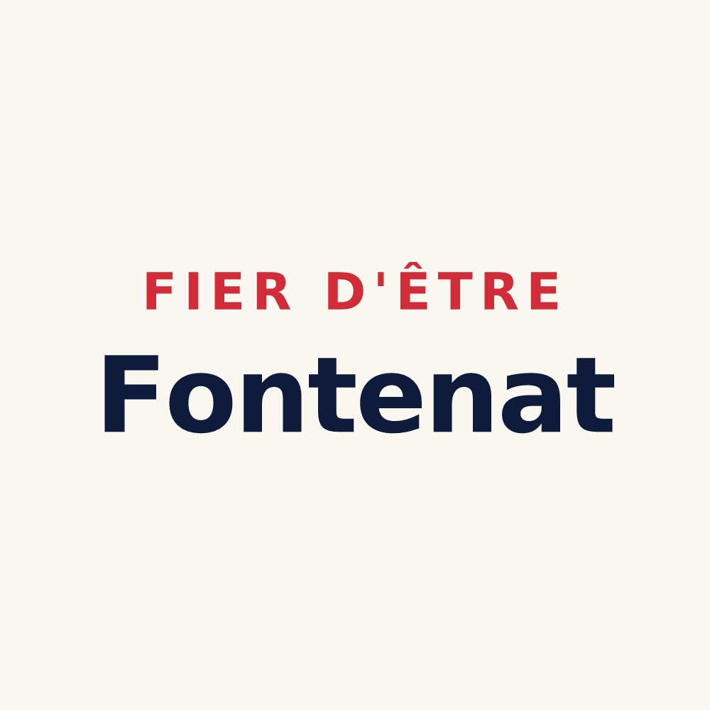 Tasse « Fier d'être Fontenat » — design pour Fontaine-Denis-Nuisy