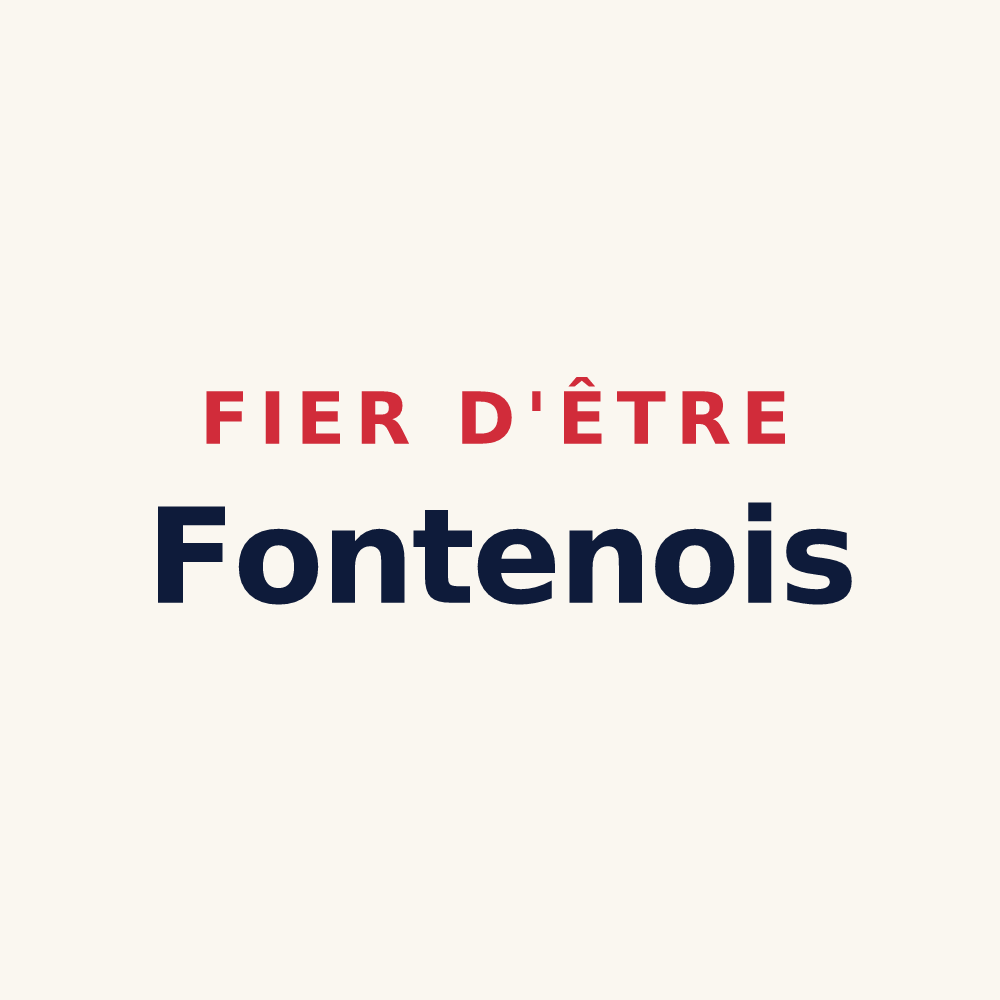 Tasse « Fier d'être Fontenois » — design pour Fontaine-Henry