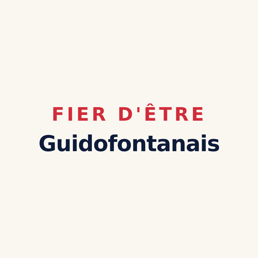 Tasse « Fier d'être Guidofontanais » — design pour Fontaine-la-Guyon