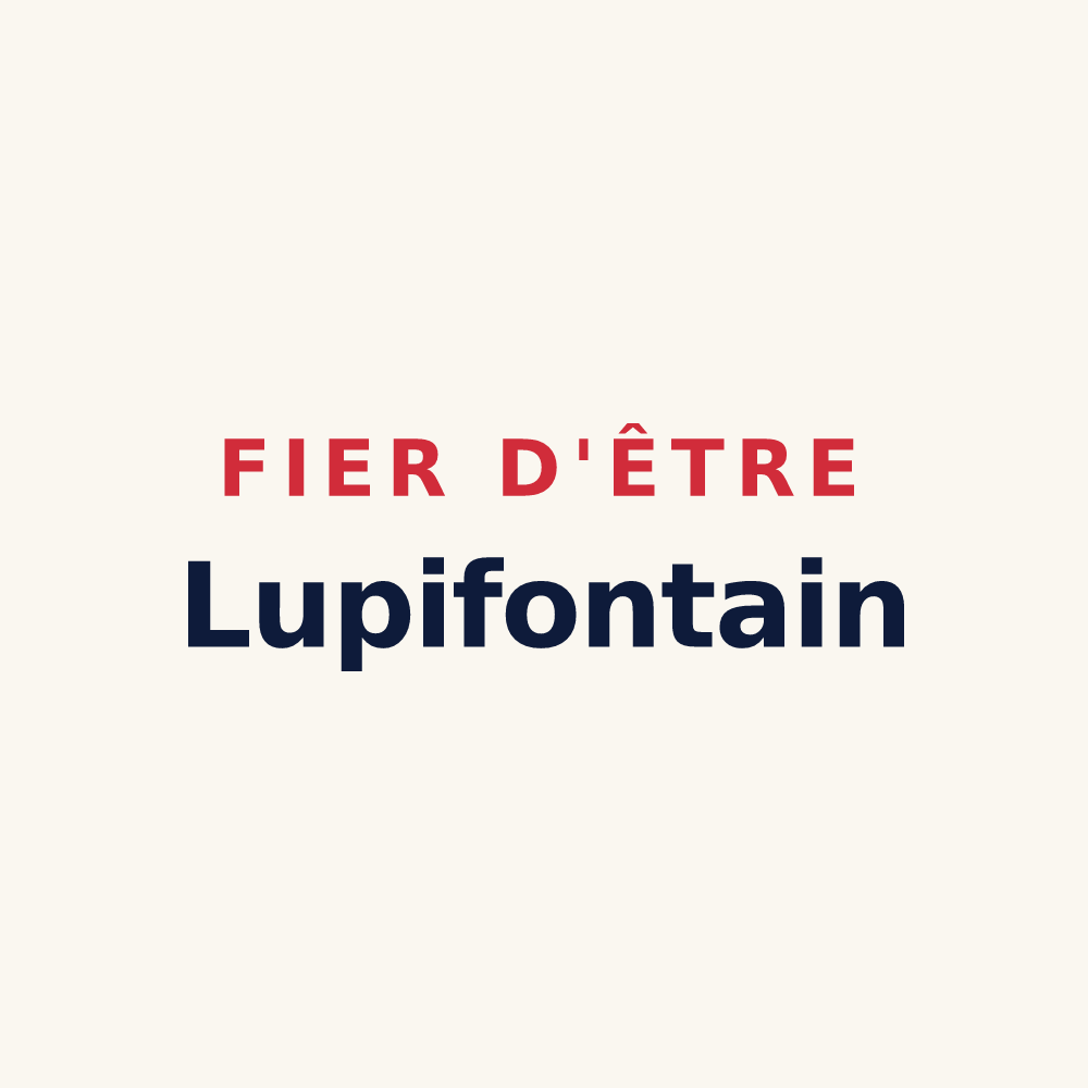 Tasse « Fier d'être Lupifontain » — design pour Fontaine-la-Louvet