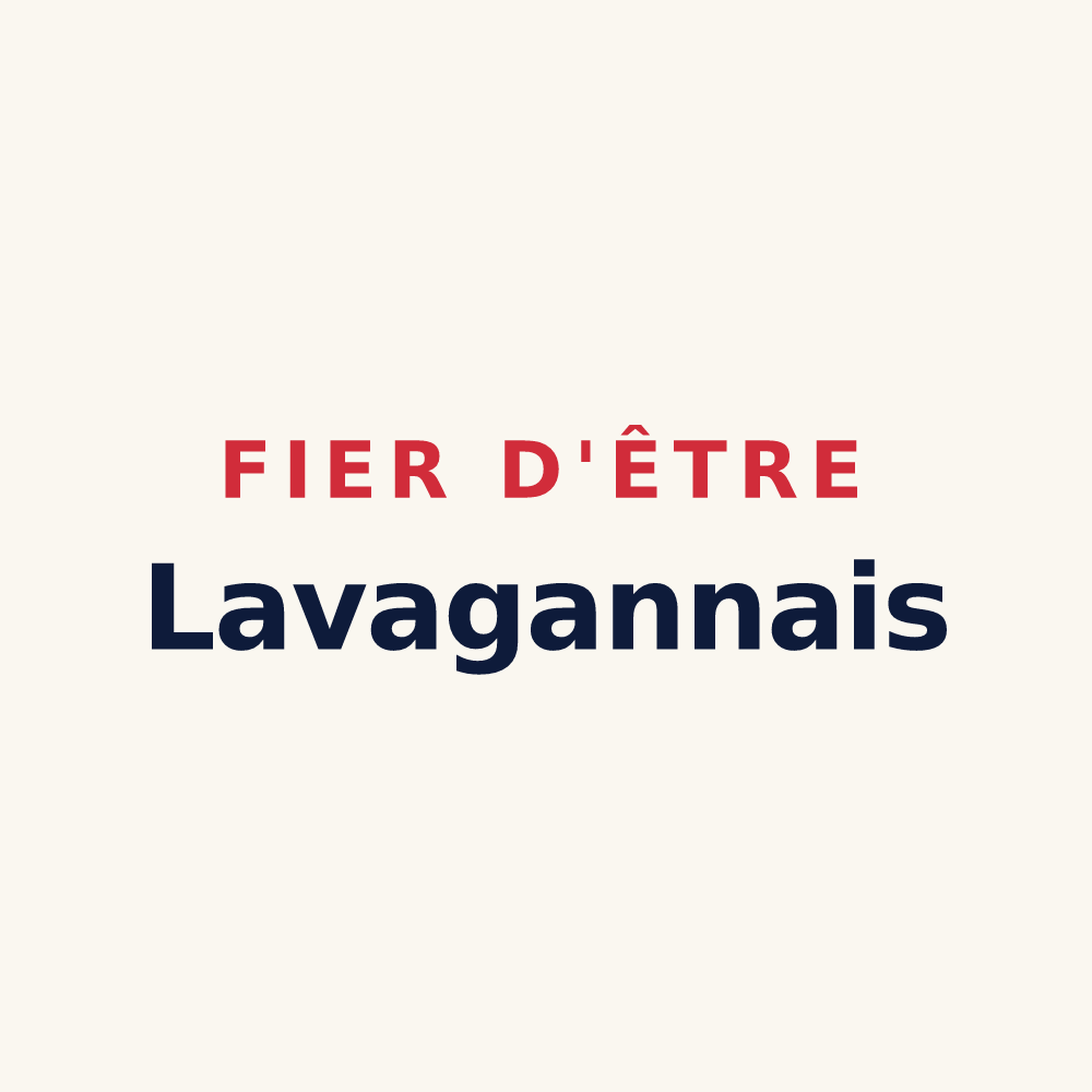 Tasse « Fier d'être Lavagannais » — design pour Fontaine-Lavaganne