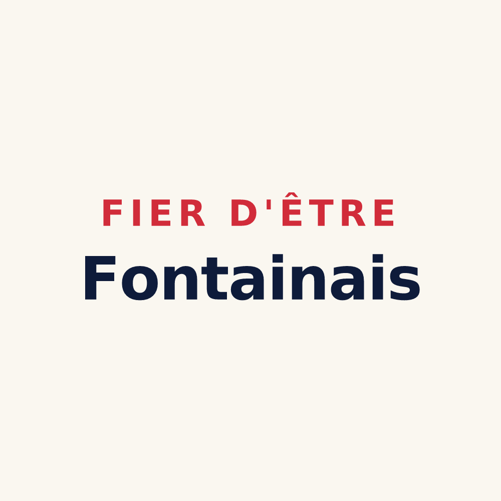Tasse « Fier d'être Fontainais » — design pour Fontaine-le-Dun