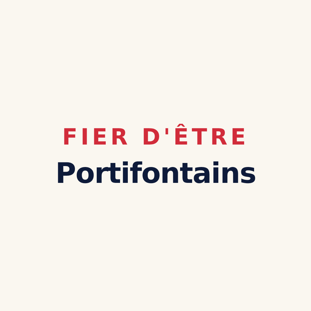 Tasse « Fier d'être Portifontains » — design pour Fontaine-le-Port