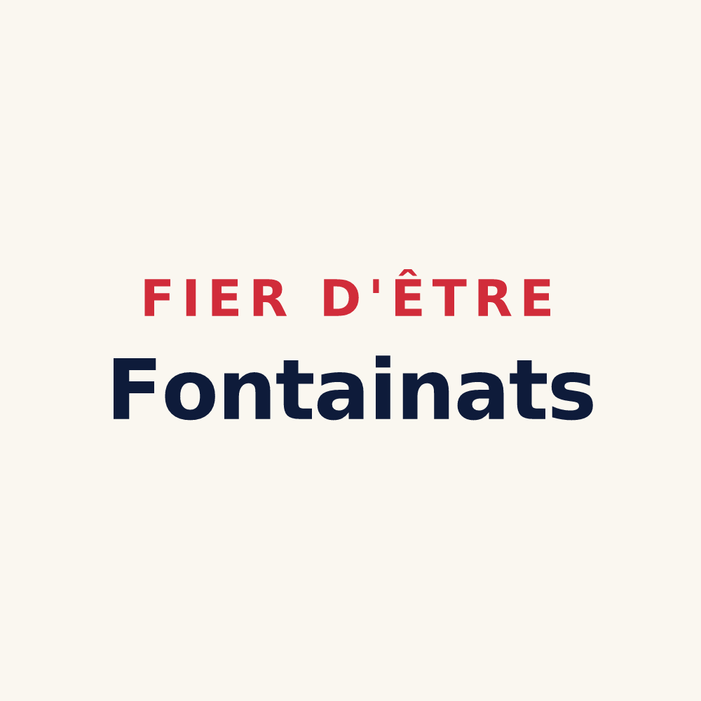 Tasse « Fier d'être Fontainats » — design pour Fontaine-les-Grès