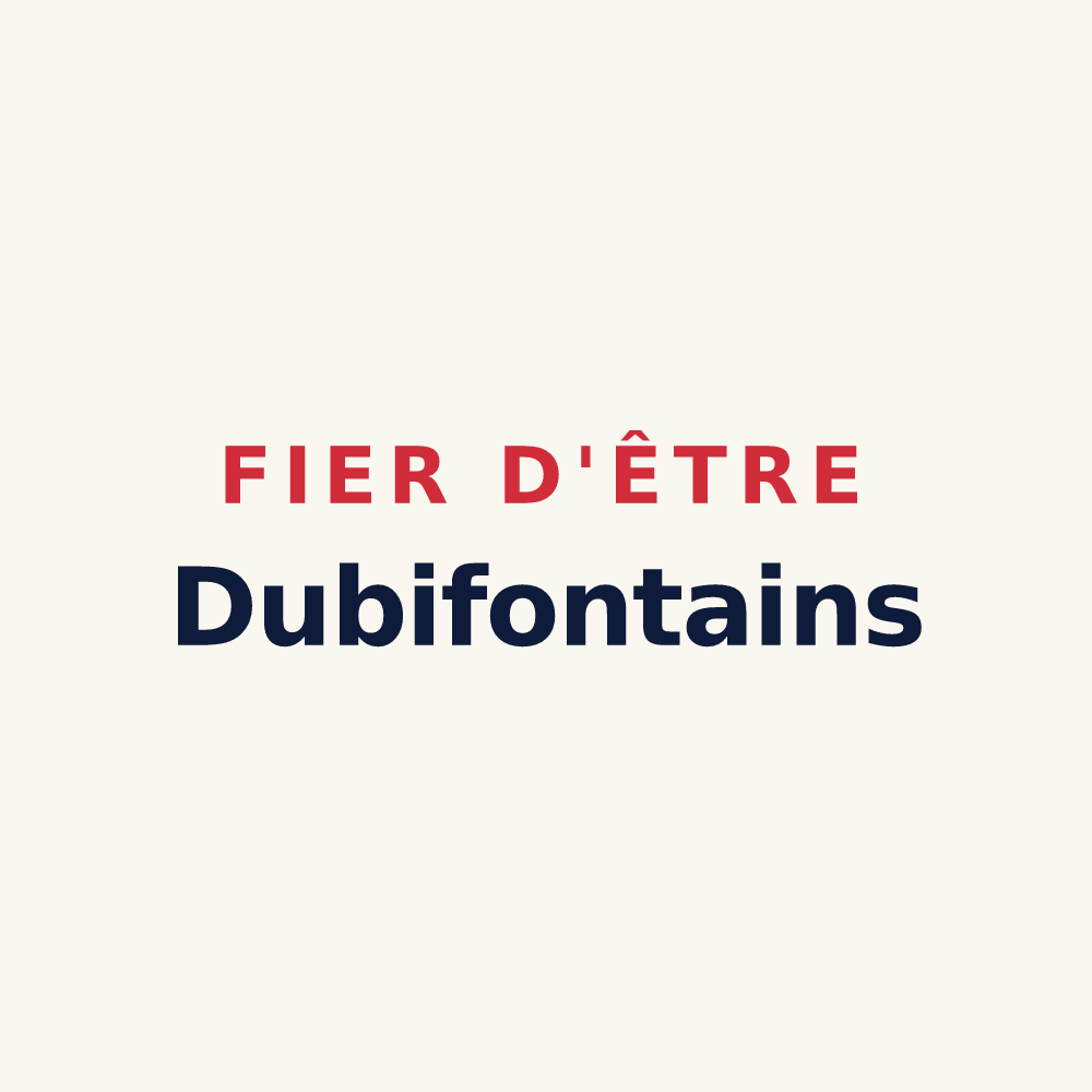 Tasse « Fier d'être Dubifontains » — design pour Fontaines-en-Duesmois