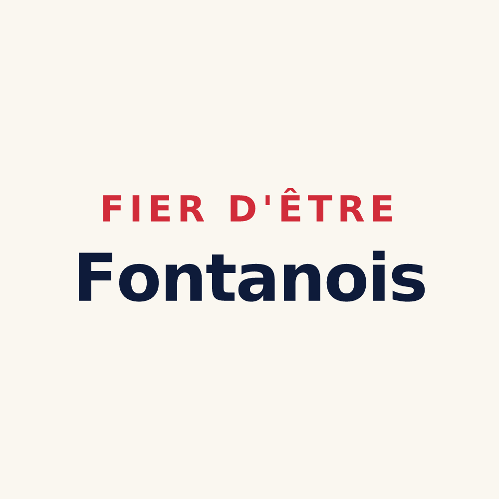 Tasse « Fier d'être Fontanois » — design pour Fontaines-les-Sèches
