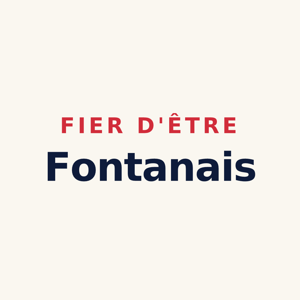 Tasse « Fier d'être Fontanais » — design pour Fontanès