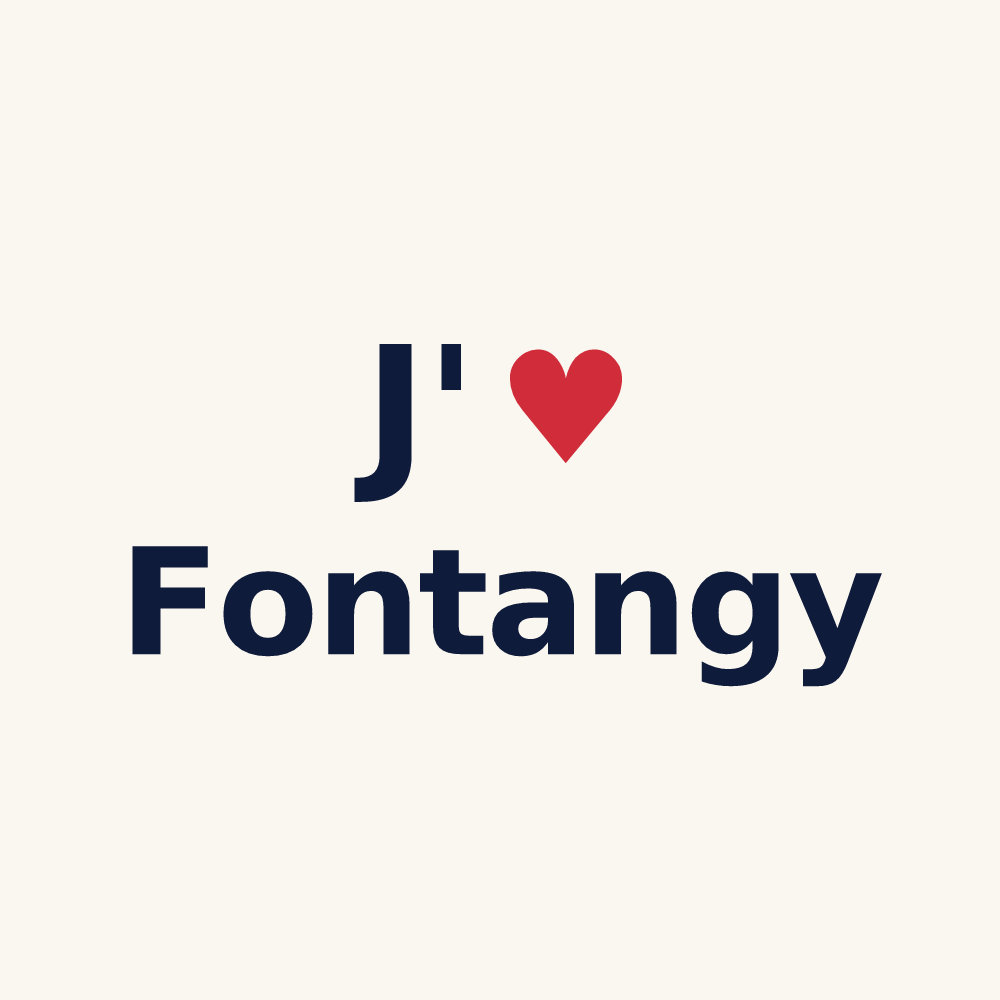 Tasse personnalisée Fontangy — design J'aime Fontangy