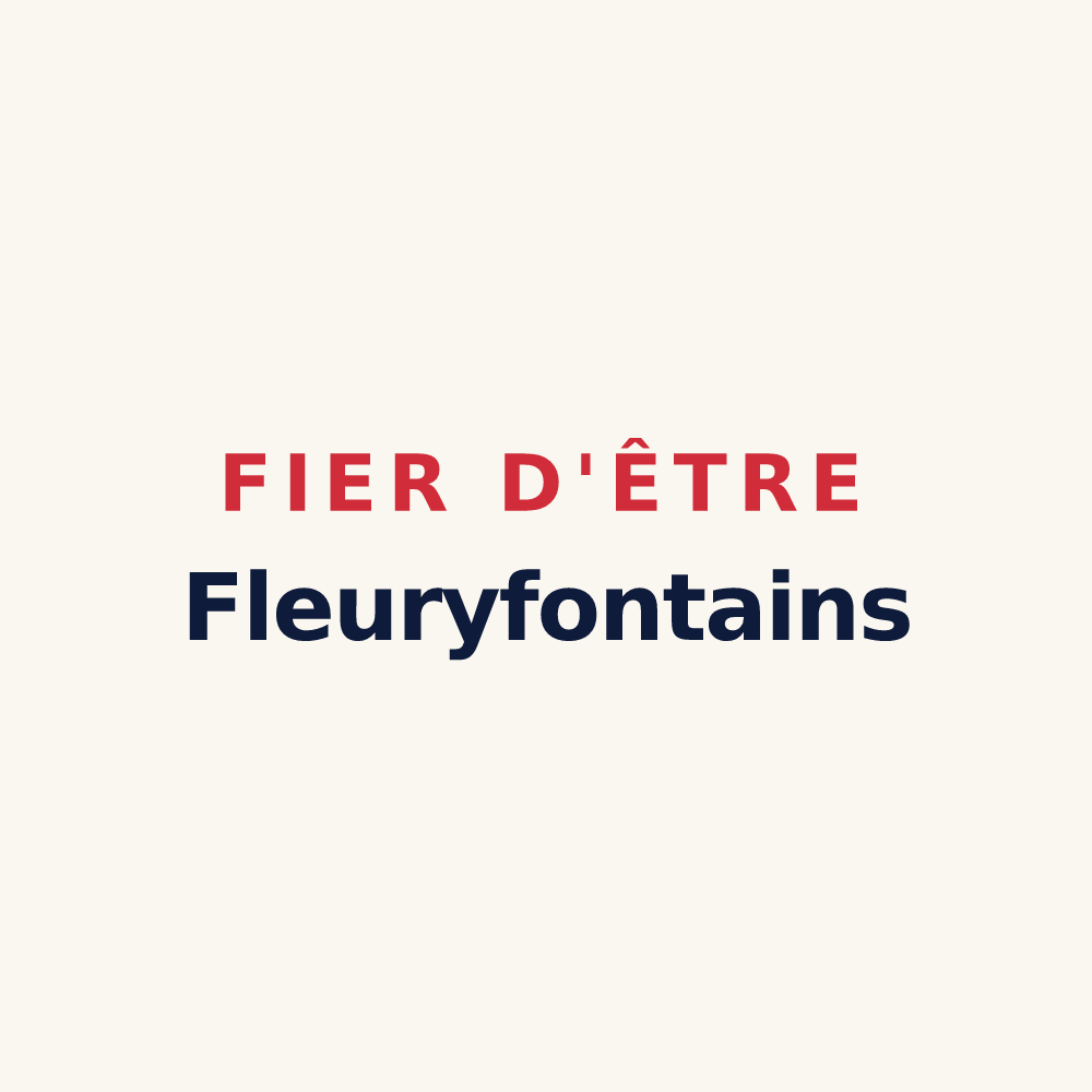 Tasse « Fier d'être Fleuryfontains » — design pour Fontenay-le-Fleury