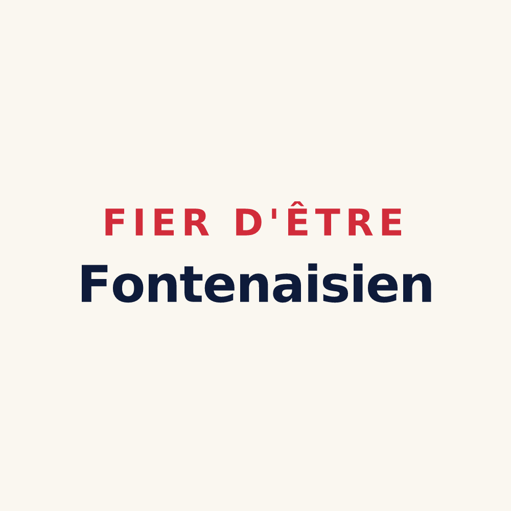 Tasse « Fier d'être Fontenaisien » — design pour Fontenay-sur-Eure