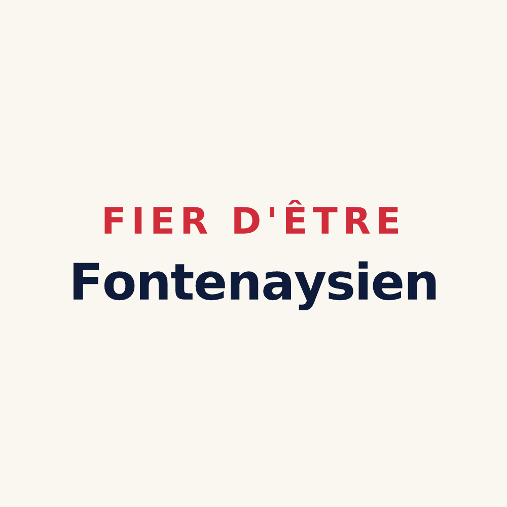 Tasse « Fier d'être Fontenaysien » — design pour Fontenay-sur-Vègre