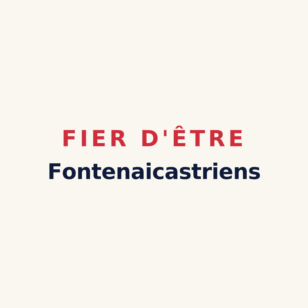 Tasse « Fier d'être Fontenaicastriens » — design pour Fontenoy-le-Château