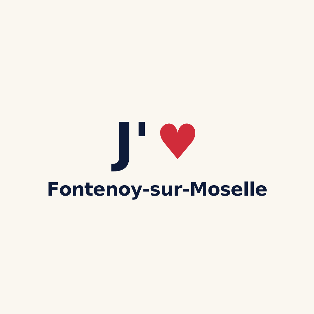 Tasse personnalisée Fontenoy-sur-Moselle — design J'aime Fontenoy-sur-Moselle