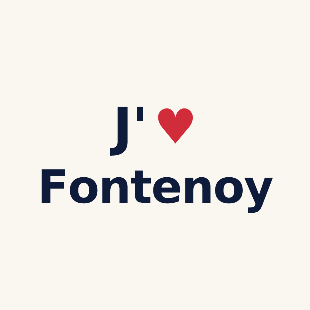 Tasse personnalisée Fontenoy — design J'aime Fontenoy