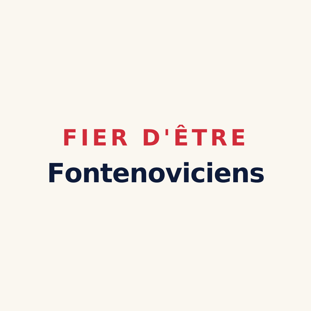 Tasse « Fier d'être Fontenoviciens » — design pour Fontenoy