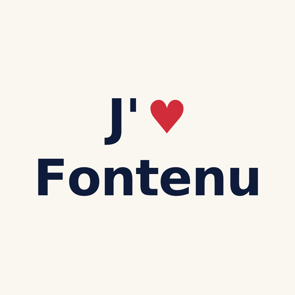 Tasse personnalisée Fontenu — design J'aime Fontenu