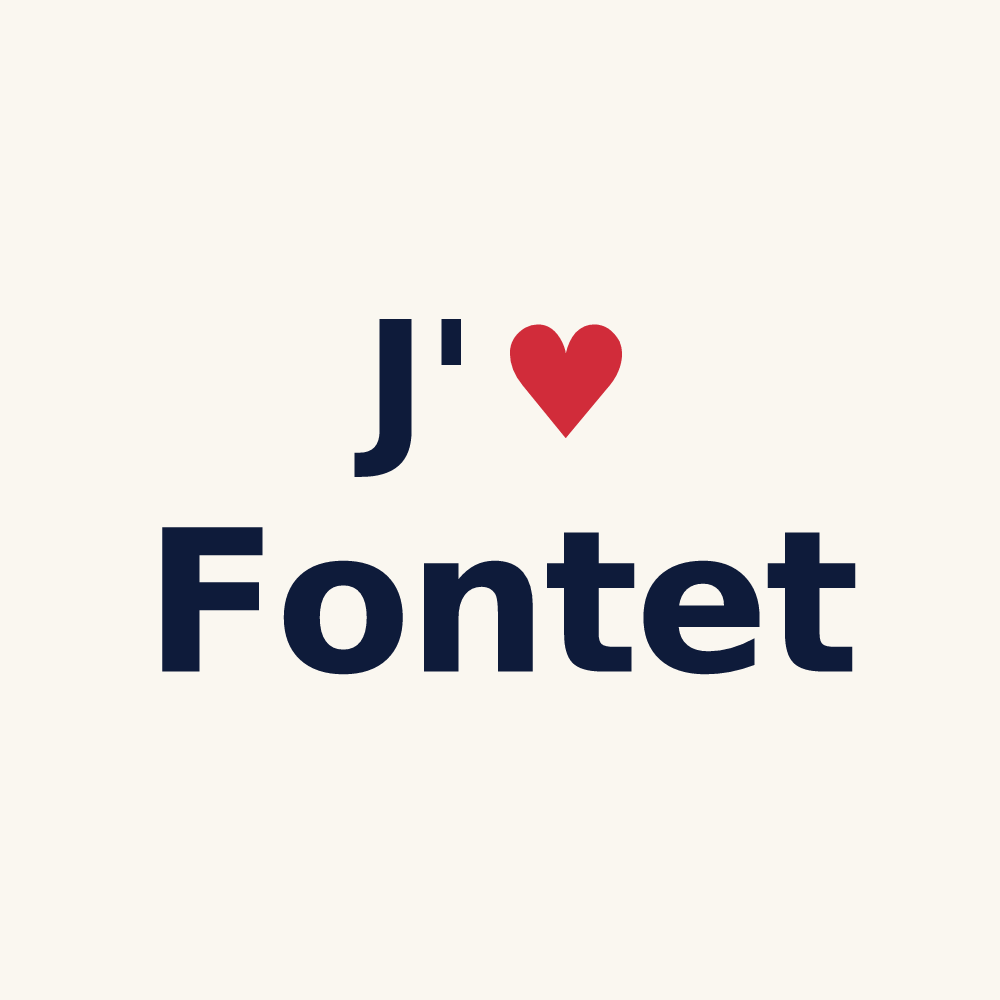 Tasse personnalisée Fontet — design J'aime Fontet