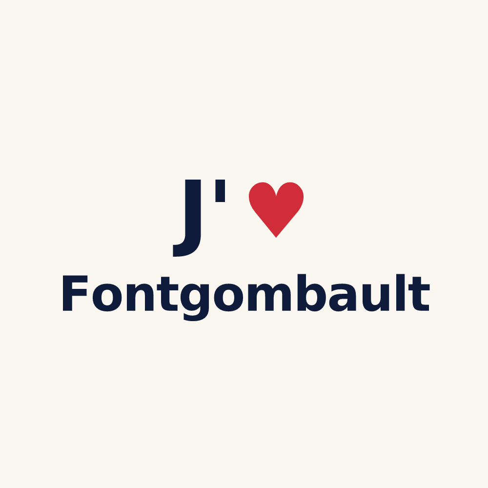 Tasse personnalisée Fontgombault — design J'aime Fontgombault