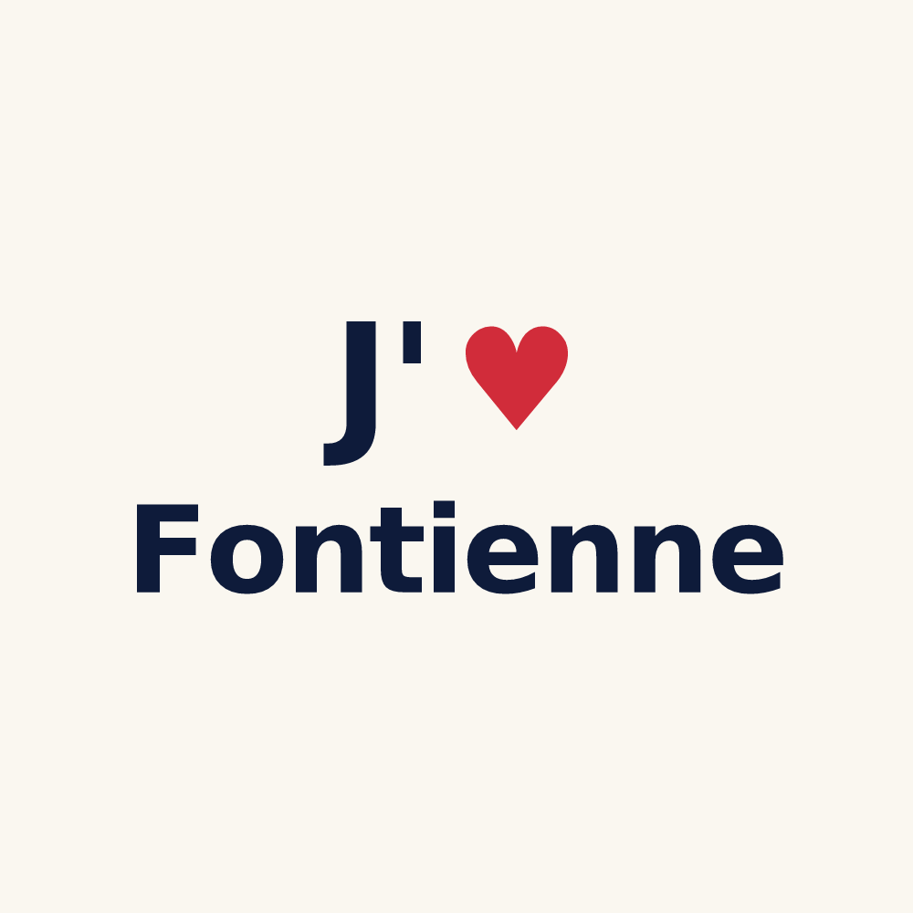 Tasse personnalisée Fontienne — design J'aime Fontienne
