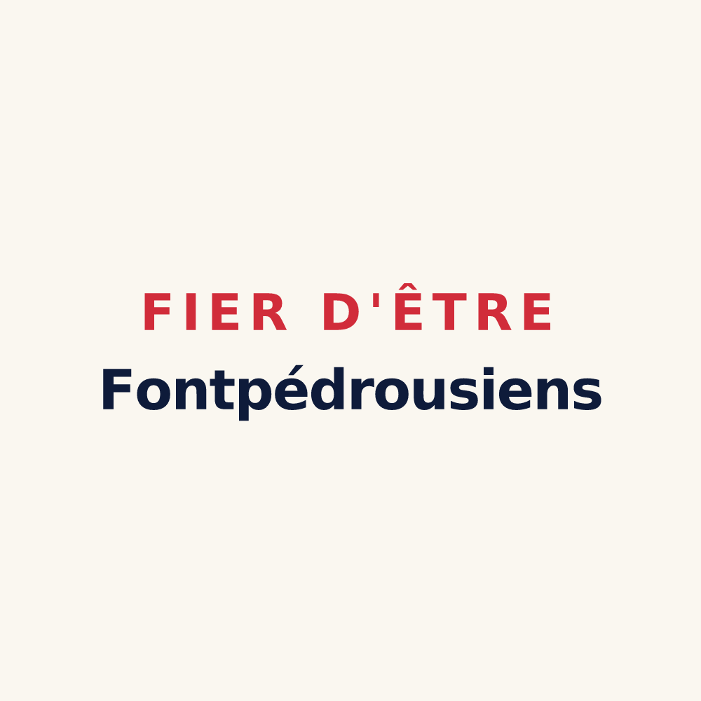 Tasse « Fier d'être Fontpédrousiens » — design pour Fontpédrouse