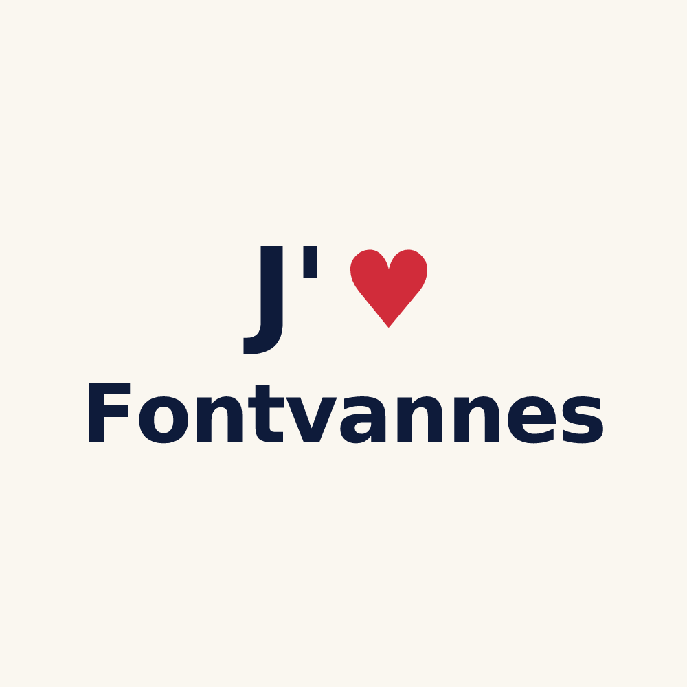 Tasse personnalisée Fontvannes — design J'aime Fontvannes