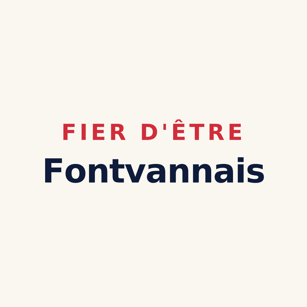 Tasse « Fier d'être Fontvannais » — design pour Fontvannes
