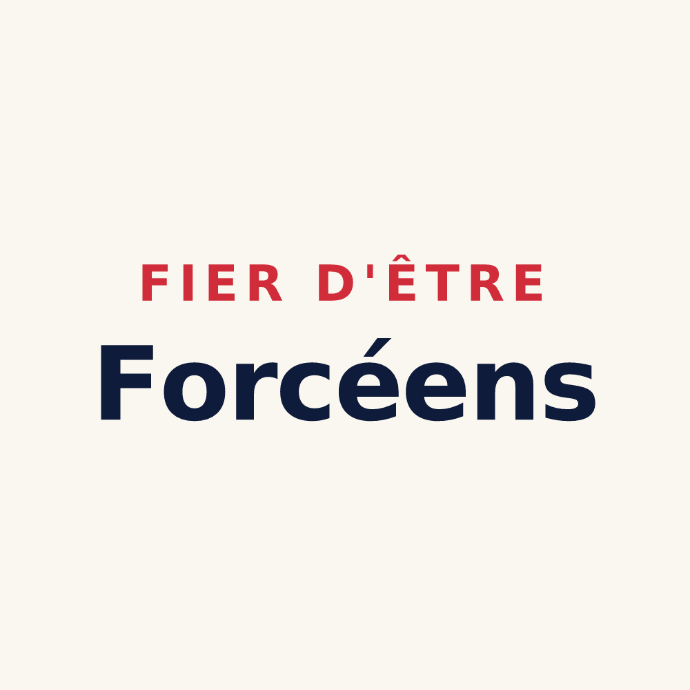 Tasse « Fier d'être Forcéens » — design pour Forcé