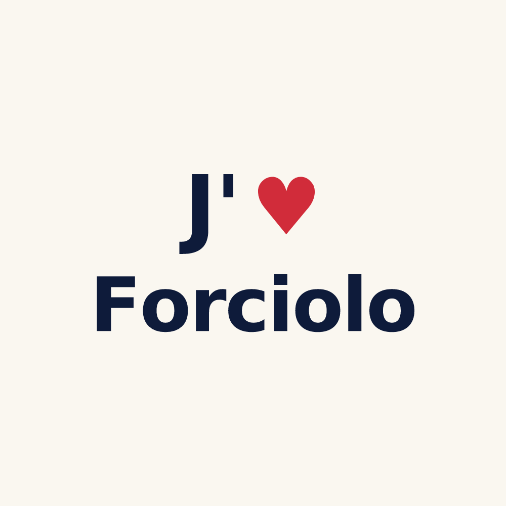 Tasse personnalisée Forciolo — design J'aime Forciolo