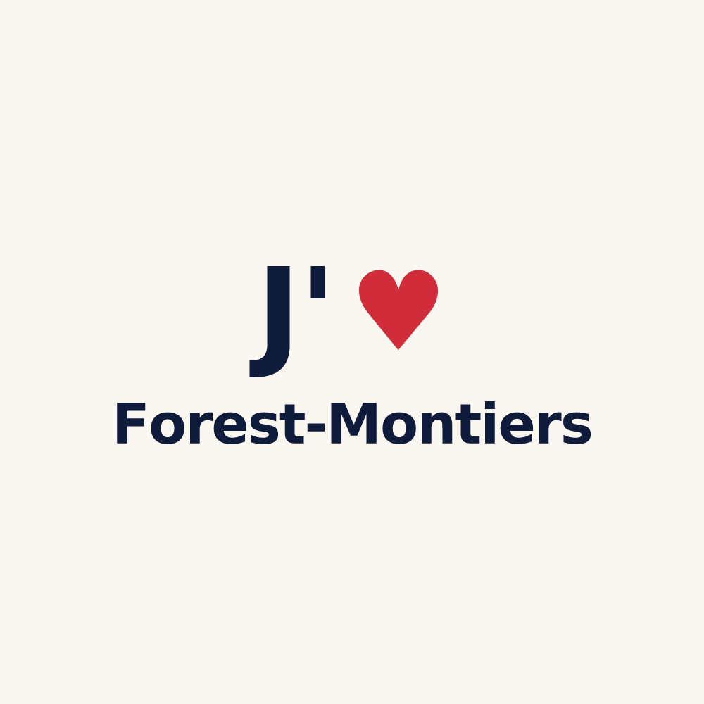Tasse personnalisée Forest-Montiers — design J'aime Forest-Montiers