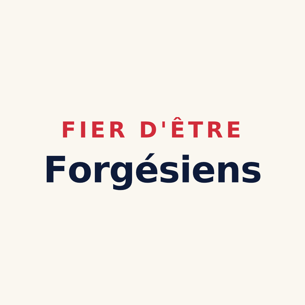 Tasse « Fier d'être Forgésiens » — design pour Forgès