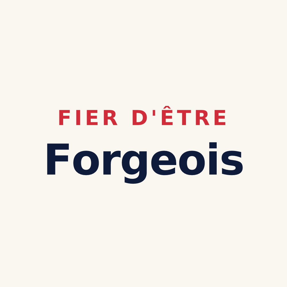 Tasse « Fier d'être Forgeois » — design pour Forges