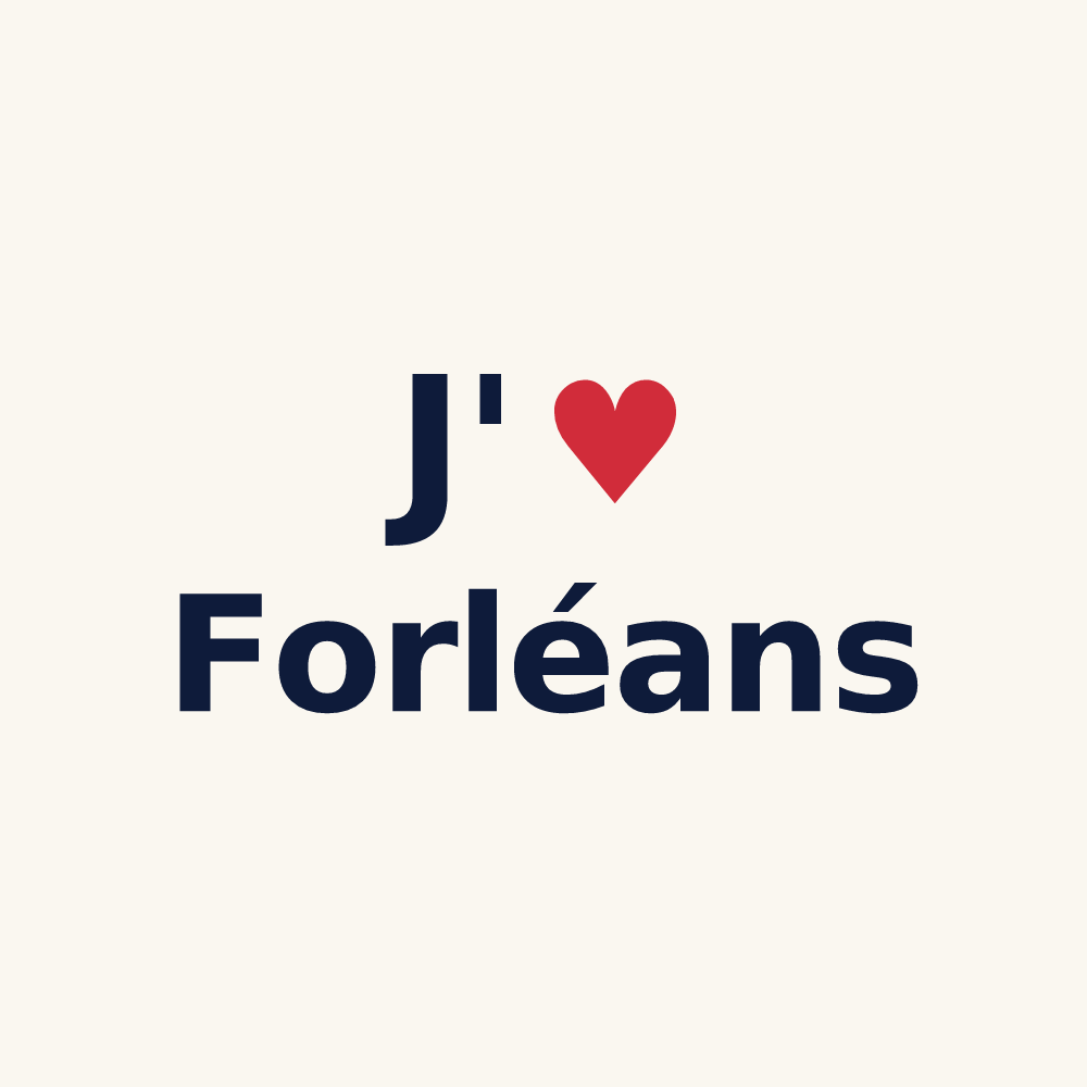 Tasse personnalisée Forléans — design J'aime Forléans