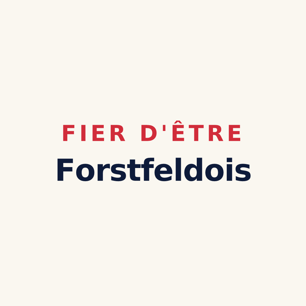 Tasse « Fier d'être Forstfeldois » — design pour Forstfeld