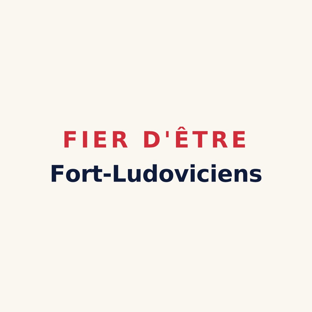 Tasse « Fier d'être Fort-Ludoviciens » — design pour Fort-Louis