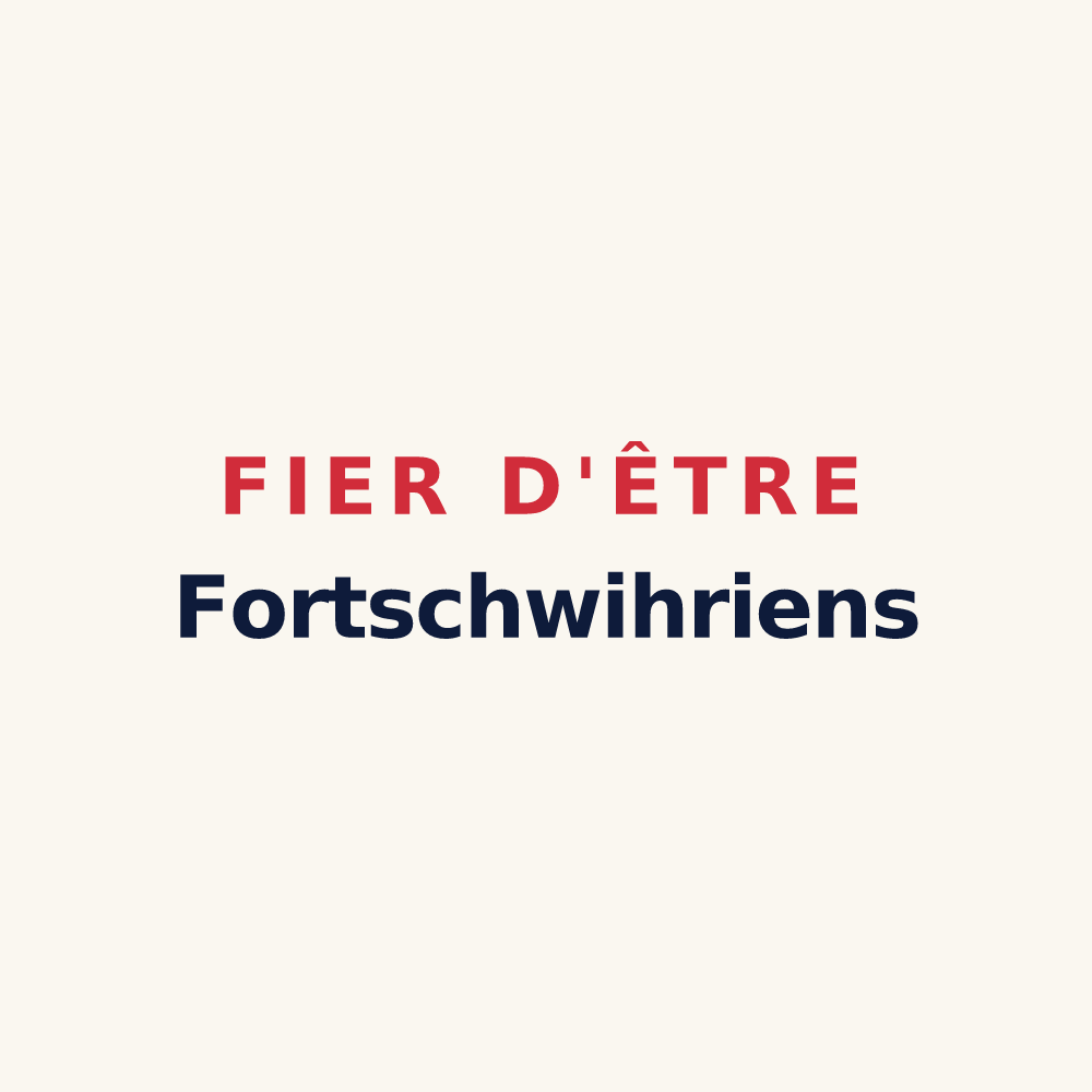 Tasse « Fier d'être Fortschwihriens » — design pour Fortschwihr