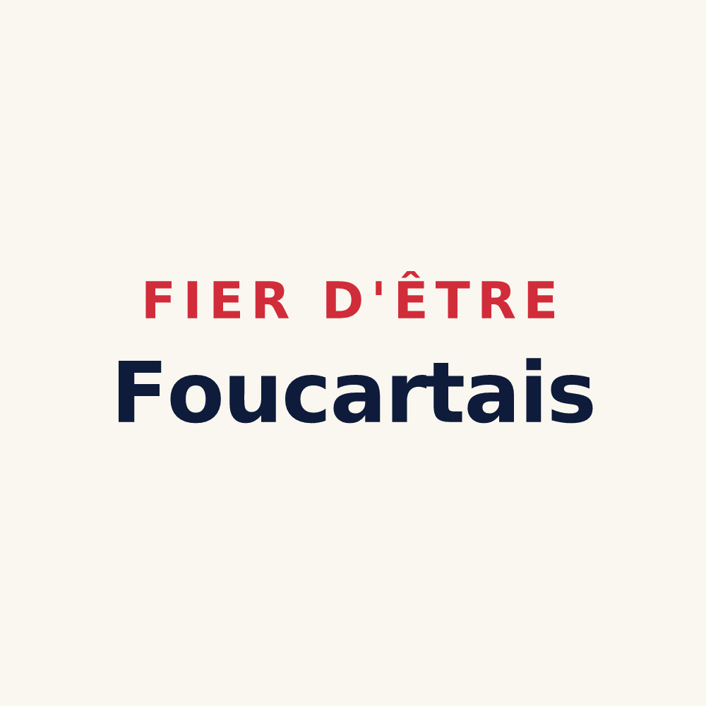 Tasse « Fier d'être Foucartais » — design pour Foucart