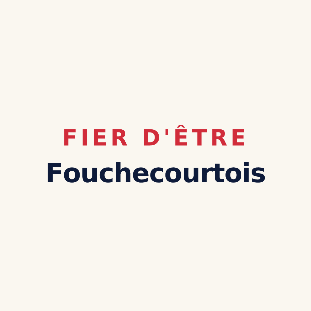 Tasse « Fier d'être Fouchecourtois » — design pour Fouchécourt
