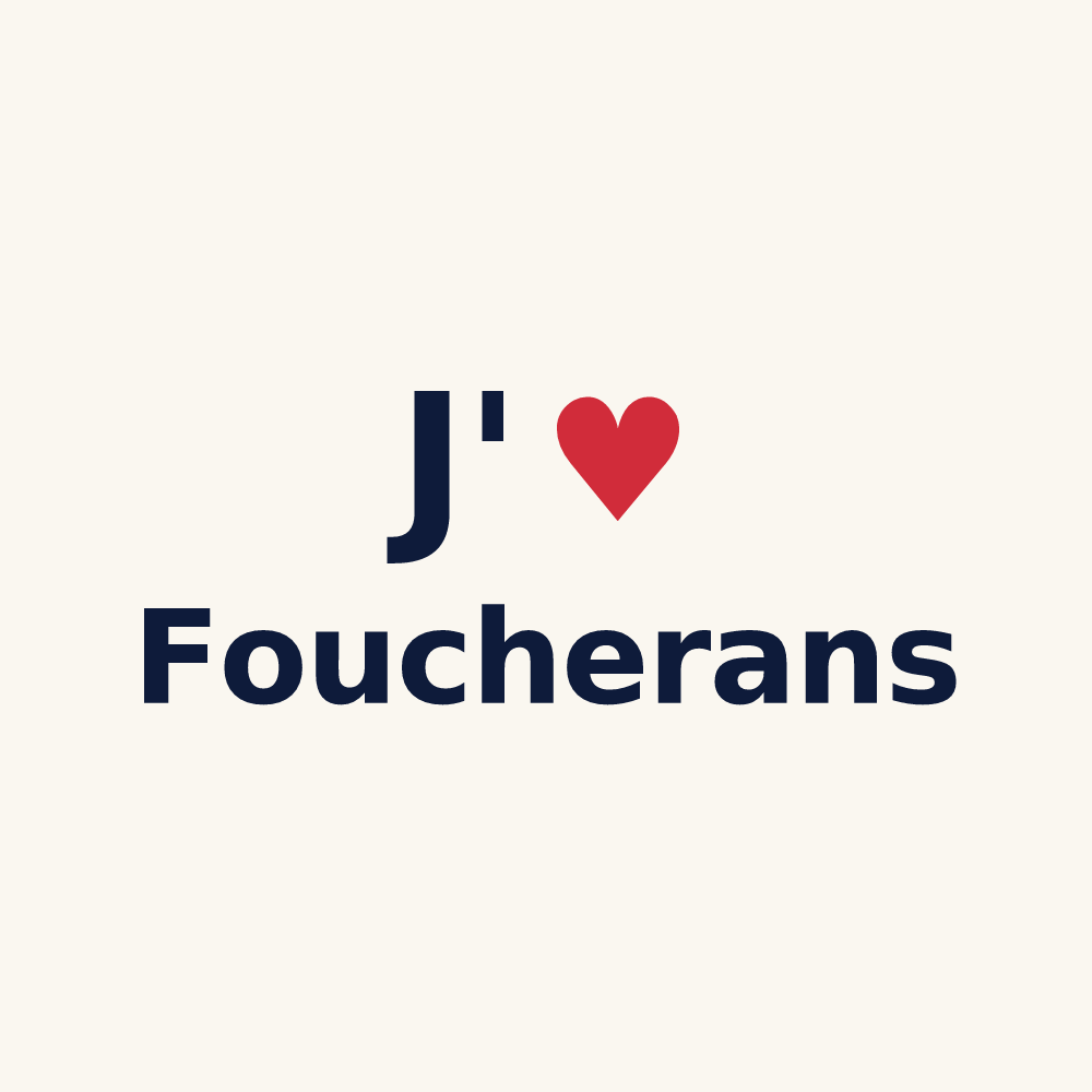 Tasse personnalisée Foucherans — design J'aime Foucherans