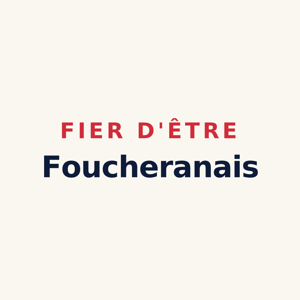 Tasse « Fier d'être Foucheranais » — design pour Foucherans