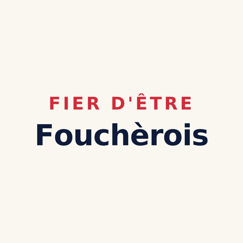 Tasse « Fier d'être Fouchèrois » — design pour Fouchères-aux-Bois