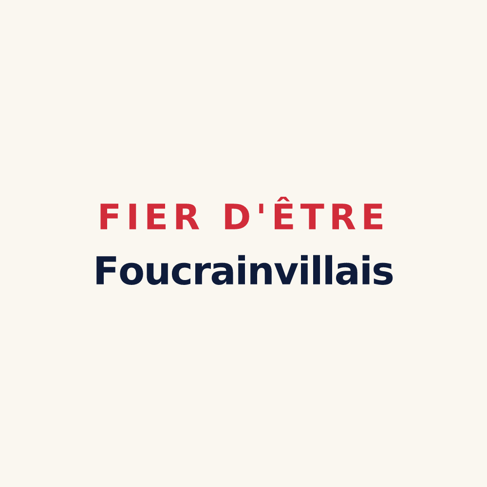 Tasse « Fier d'être Foucrainvillais » — design pour Foucrainville