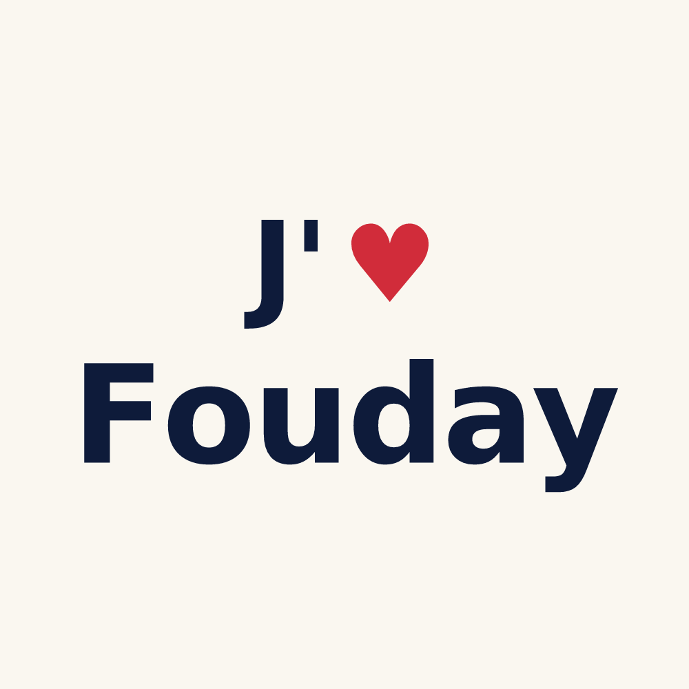 Tasse personnalisée Fouday — design J'aime Fouday