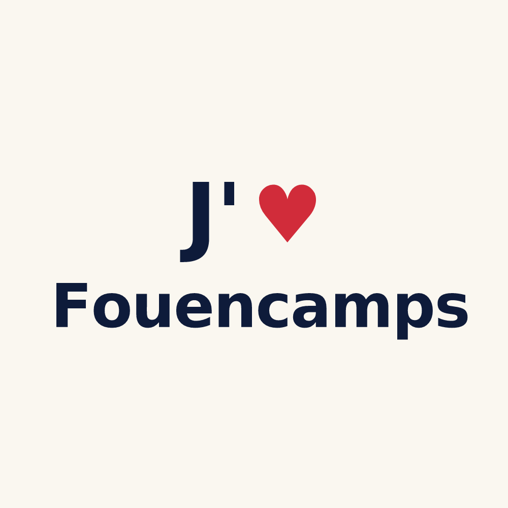 Tasse personnalisée Fouencamps — design J'aime Fouencamps