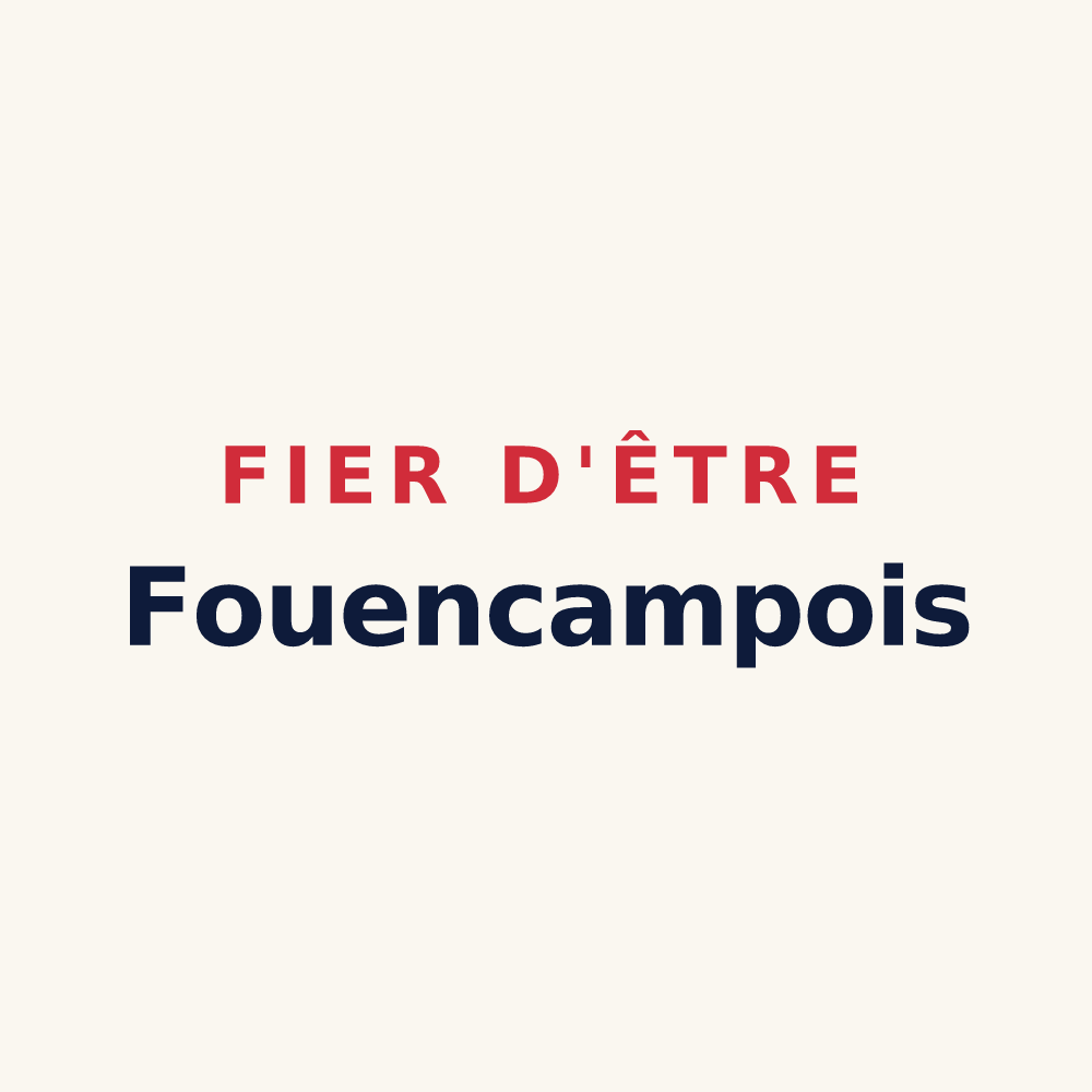 Tasse « Fier d'être Fouencampois » — design pour Fouencamps