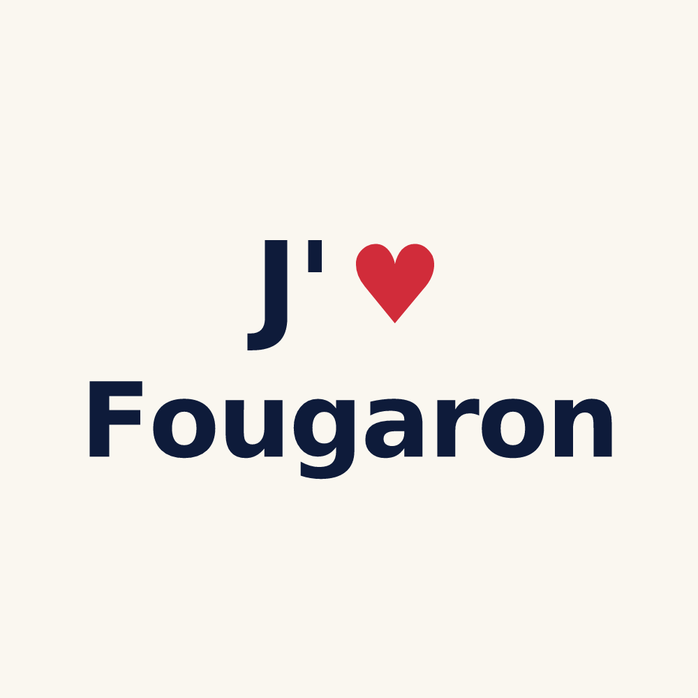Tasse personnalisée Fougaron — design J'aime Fougaron