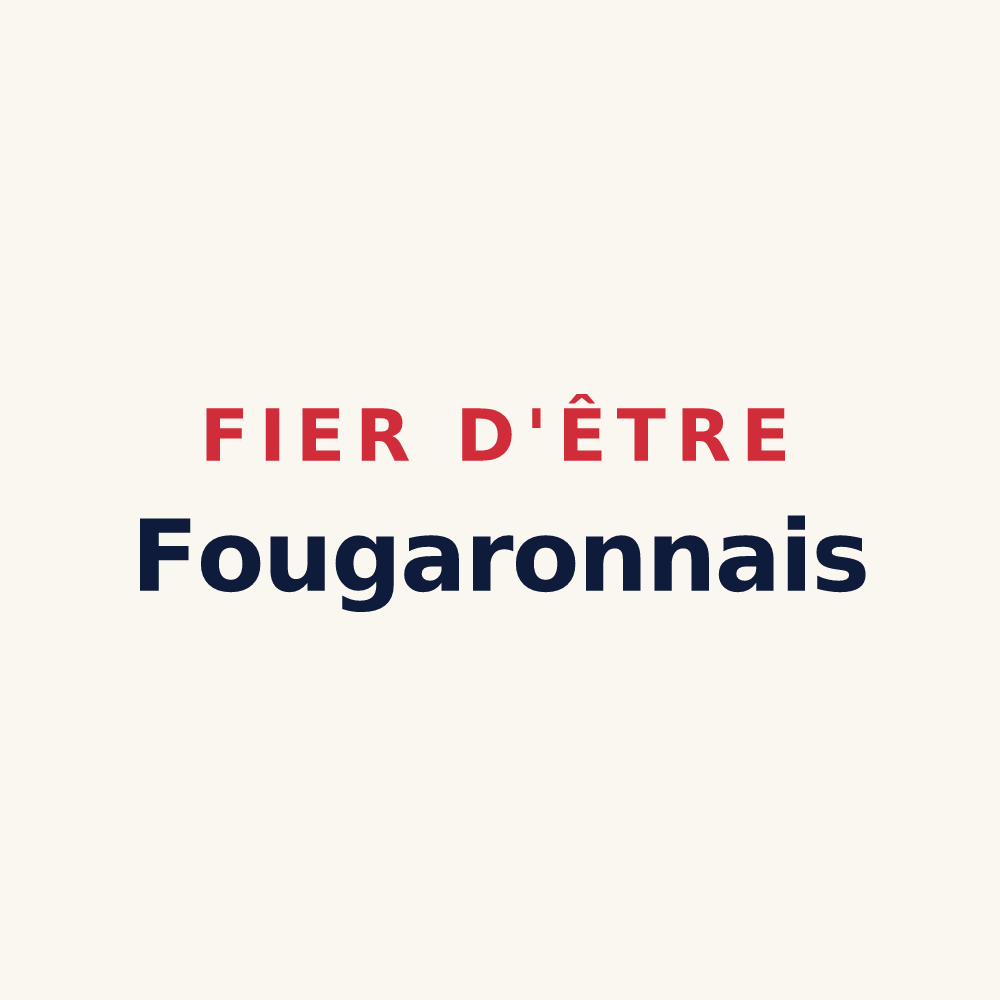 Tasse « Fier d'être Fougaronnais » — design pour Fougaron