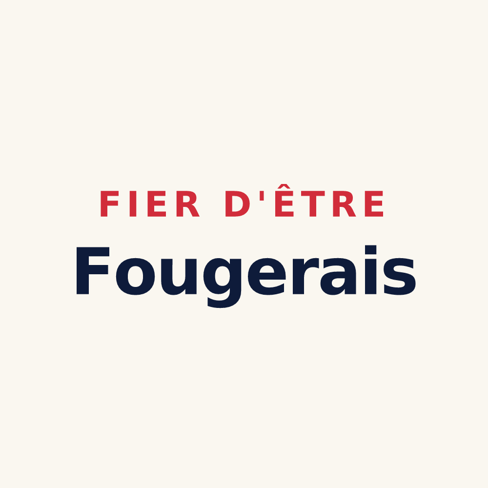 Tasse « Fier d'être Fougerais » — design pour Fougères