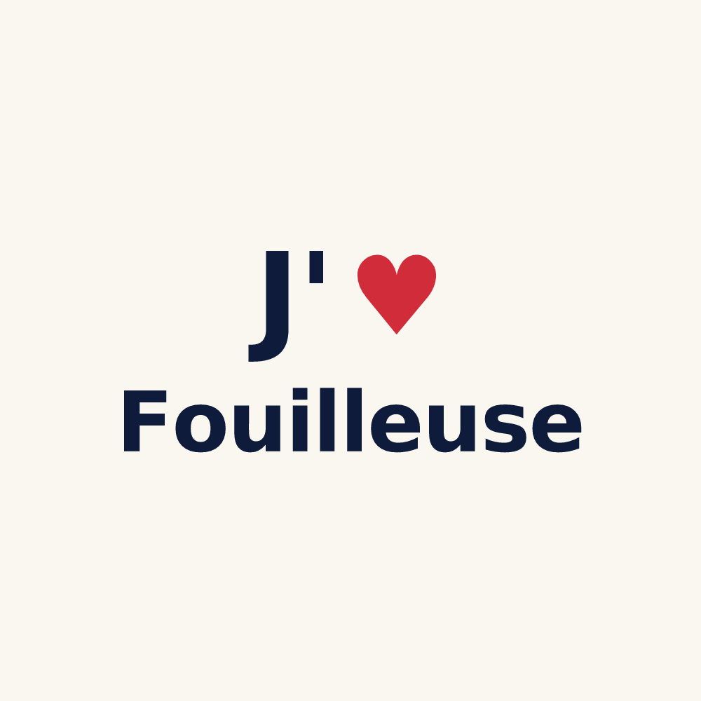 Tasse personnalisée Fouilleuse — design J'aime Fouilleuse